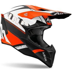 Airoh Wraaap Feel Oranje Zwart Offroad Helm Maat 2XL