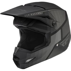 FLY Racing Youth Kinetic Drift Ece Helmet Zwart Charcoal