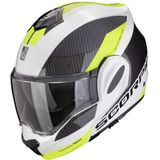 Scorpion Exo-Tech Evo Team Wit-Neon Geel Systeemhelm Maat