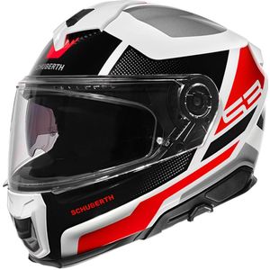 Schuberth S3 Daytona Wit Grijs Rood Integraalhelm Maat XL