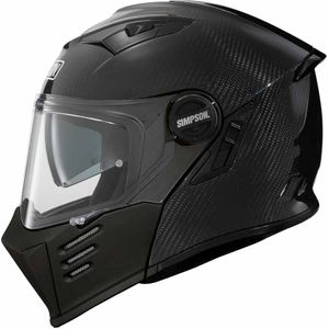 Simpson Darksome Carbon ECE22.06 Systeemhelm Maat 2XL