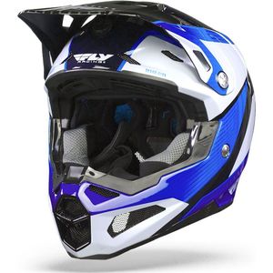FLY Racing Formula Carbon Prime Blauw Wit Blauw Carbon