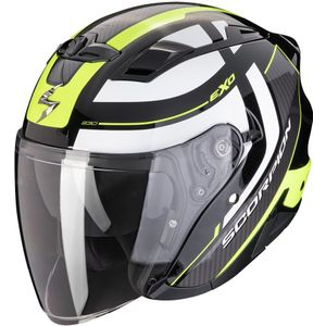 Scorpion EXO-230 Pul Zwart Neon Geel Jet Helm Maat M