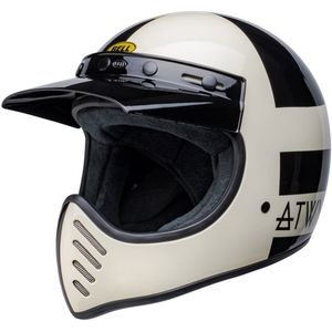 Bell Moto-3 Atwyld Orbit Gloss Zwart Wit Integraalhelm Maat