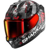 Shark SKWAL i3 Hellcat Mat Zwart Chrom Rood KUR