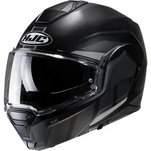 Hjc I100 Beis Zwart Grijs MC5SF Systeemhelm Maat L