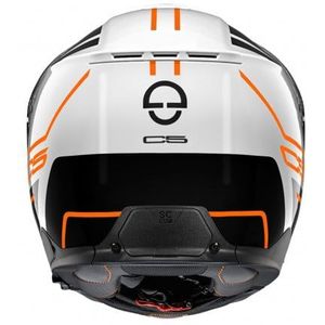 Schuberth C5 Master Wit Oranje Systeemhelm Maat L