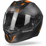 Scorpion EXO-520 Air Laten Mat Zwart Oranje Integraalhelm