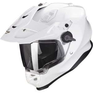 Scorpion ADF-9000 Air Solid Parelwit Adventure Helm Maat XS