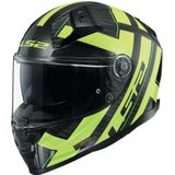 LS2 FF811 Vector II Carbon Strong Glossy Geel Integraalhelm