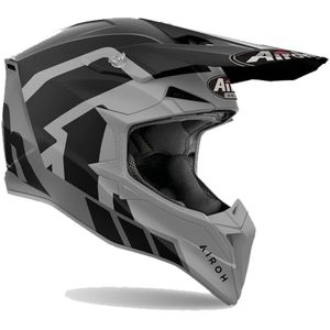 Airoh Wraaap Reloaded Grijs Zwart Offroad Helm Maat XS