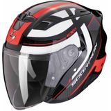 Scorpion EXO-230 Pul Blauw Rood Jet Helm Maat 2XL