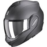 Scorpion Exo-Tech Evo Carbon Solid Mat Zwart Systeemhelm