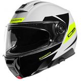 Schuberth C5 Eclipse Wit Geel Systeemhelm Maat XL