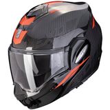 Scorpion Exo-Tech Evo Carbon Rover Zwart Rood Systeemhelm