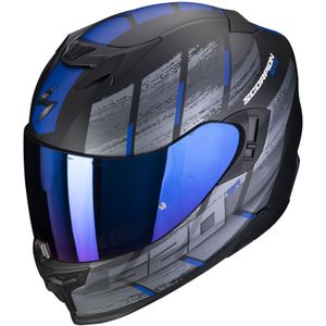 Scorpion Exo-520 Evo Air Maha Mat Zwart-Blauw Integraalhelm