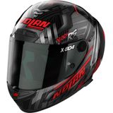 Nolan X-804 RS Ultra Carbon Spectre 018 Rood Chroom Zilver