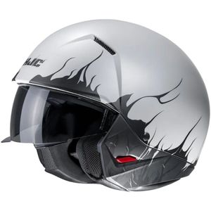 Hjc I20 Scraw White Black Mc10Sf Open Face Helmet Maat L