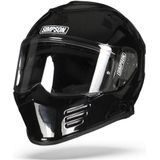 Simpson Venom Solid Zwart Metal ECE22.05 Integraalhelm Maat