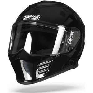 Simpson Venom Solid Zwart Metal ECE22.05 Integraalhelm Maat