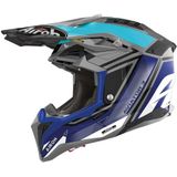 Airoh Aviator 3 League Blauw Offroad Helm Maat XS