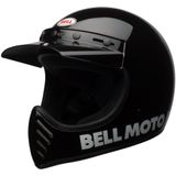 Bell Moto-3 Classic Solid Gloss Zwart Integraalhelm Maat 2XL