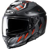 Hjc I71 Simo Zwart Oranje Mc6Hsf Integraalhelm Maat 2XL