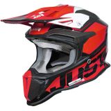 Just1 J18-F Hexa Rood Wit Zwart Mat Offroad Helm Maat L