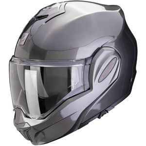 Scorpion Exo-Tech Evo Pro Solid Metallic Grijs Systeemhelm