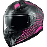 LS2 FF811 Vector II Carbon Flux Glossy Violet Integraalhelm