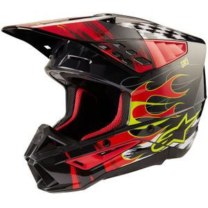 Alpinestars S-M5 Rash Helmet Ece 22.06 Dark Gray Bright Red
