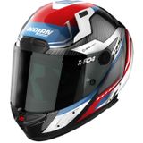 Nolan X-804 RS Ultra Carbon Maven 016 Wit Rood Blauw