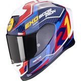 Scorpion EXO-R1 Evo Air Coup Blauw Rood Geel Integraalhelm