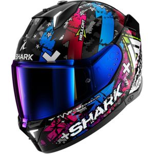 Shark SKWAL i3 Hellcat Zwart Chrom Blauw KUB Integraalhelm