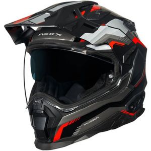 Nexx X.Wed2 Columbus Rood Grijs Adventure Helm Maat XL