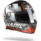 Shark Skwal 2 Noxxys Mat Zwart Rood Zilver KRS Integraalhelm