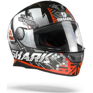 Shark Skwal 2 Noxxys Mat Zwart Rood Zilver KRS Integraalhelm
