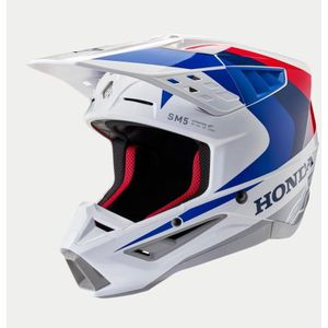 Alpinestars Honda S-M5 Helmet Ece 22.06 White Blue Red