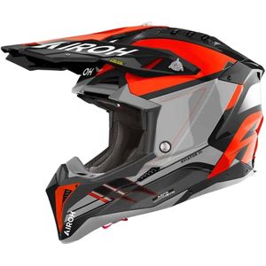 Airoh Aviator 3 Saber Oranje Offroad Helm Maat XS