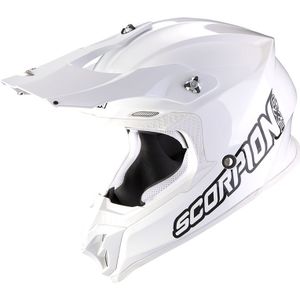 Scorpion VX-16 Evo Air Solid Wit-Wit Crosshelm Maat XS