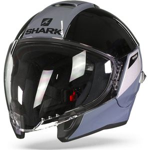 Shark Citycruiser Karonn Zilver Zilver Zwart SSK Jethelm