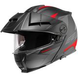 Schuberth E2 Defender Zwart Rood Systeemhelm Maat XS