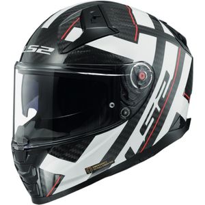 LS2 FF811 Vector II Carbon Strong Glossy Wit Integraalhelm