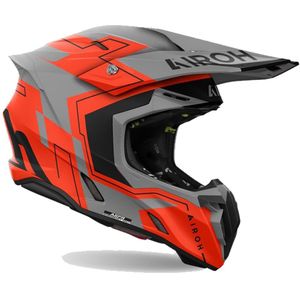 Airoh Twist 3 Dizzy Fluorescent Oranje Offroad Helm Maat 2XL