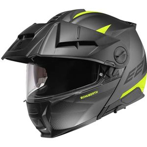 Schuberth E2 Defender Black Yellow Modular Helmet Maat 2XL