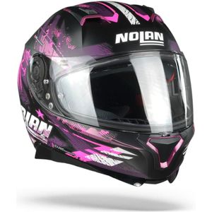 Nolan N87 Carnival 86 Flat Zwart Roze Wit Integraalhelm Maat