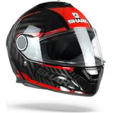 Shark Spartan 1.2 Kobrak Zwart Rood Rood KRR Integraalhelm