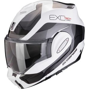 Scorpion Exo-Tech Evo Pro Commuta Wit-Zilver Systeemhelm