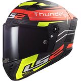 LS2 FF805 Thunder C Attack Mat Rood Fluo Geel 06