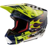 Alpinestars S-M5 Rash Helmet Ece 22.06 Night Navy Yellow